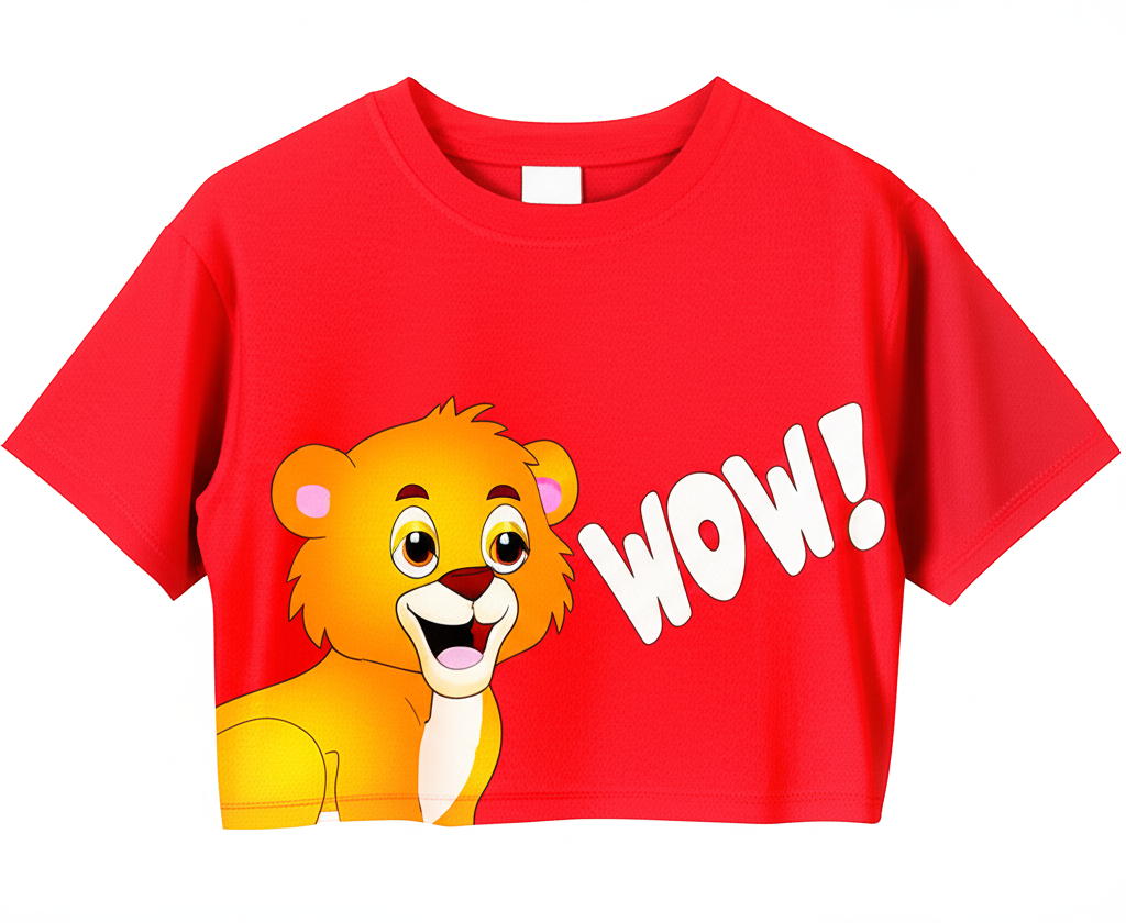 Girls' CropTop - Half-Sleeve Short Length