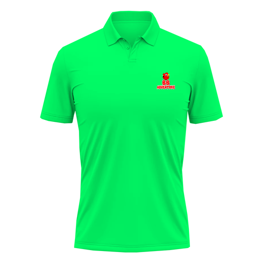 Half-Sleeve Short Length, Collar Neck Plane T-Shirt With Bright Color